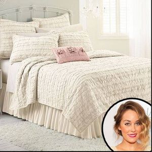 Lauren Conrad Allie Quilt Set - Cream